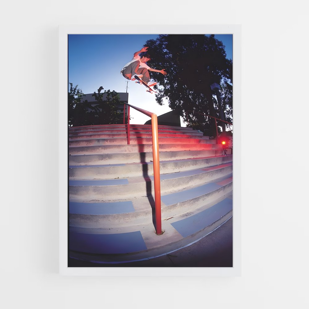 Poster Trickster Tom – affiche Skateboard (vue 3)